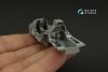 Quinta Studio QDS-48419 F-16D block 40 3D-Printed & coloured Interior on decal paper (Kinetic 2022 tool) (Small version) 1/48